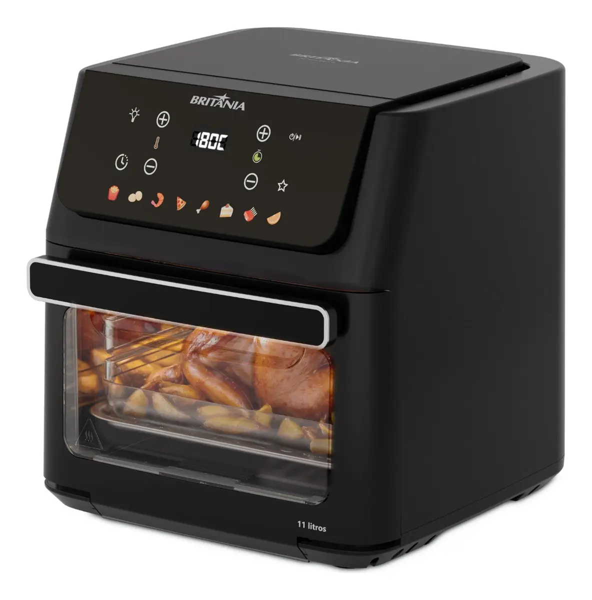 Fritadeira Air Fryer Oven Britânia 11 Litros 8 Funções 1800W
