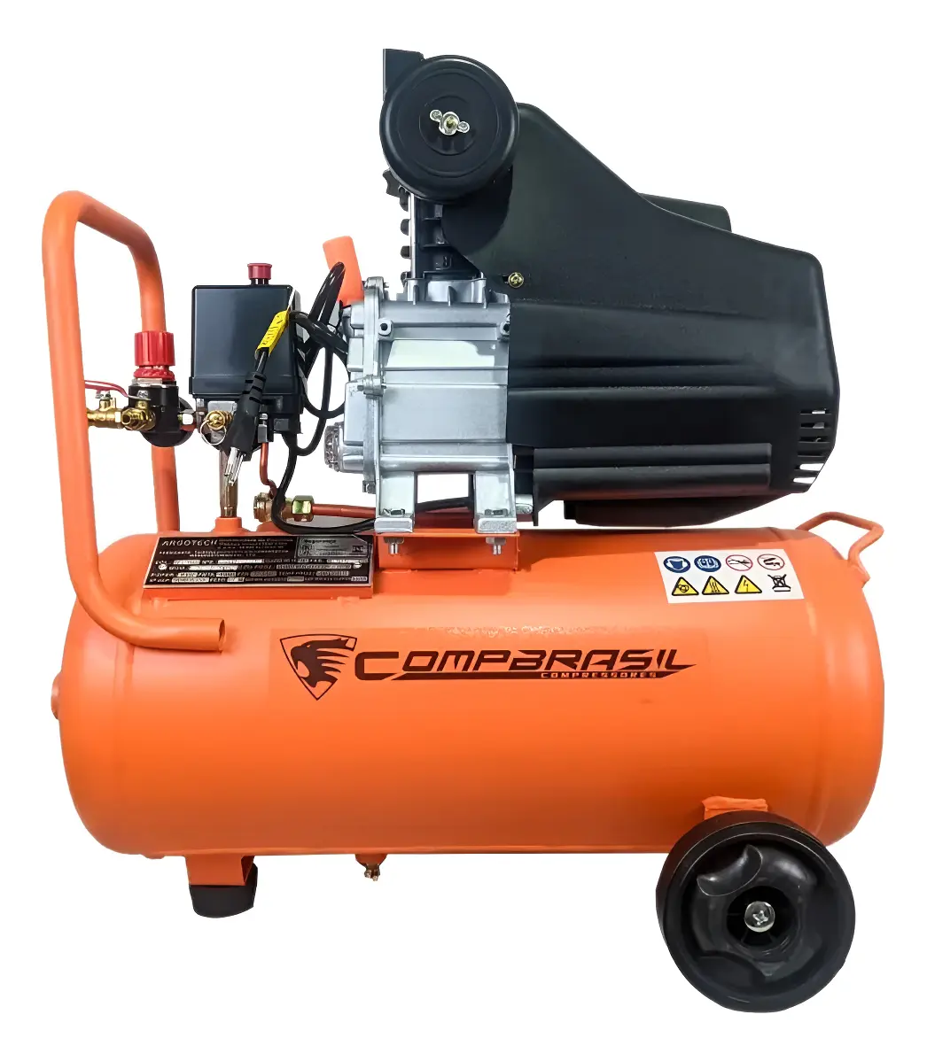Compressor de Ar 25L 2HP 120 PSI Monofásico BM1902-25L Compbrasil