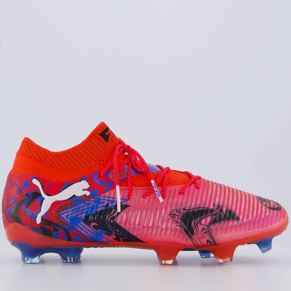 Tênis Chuteira Puma Future 8 Ultimate Playmakers Fg Campo Vermelha