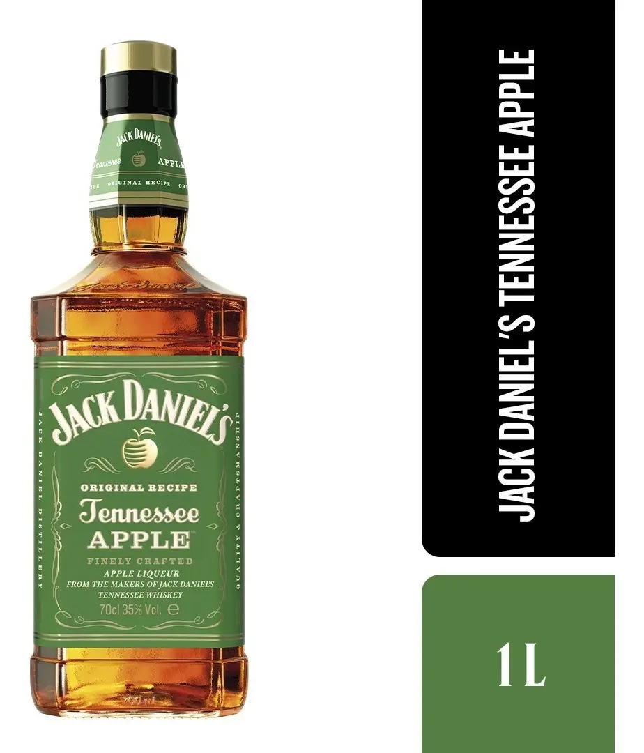 Whisky Jack Daniels Tennesee Maça Apple 1L com Cartucho Caixa