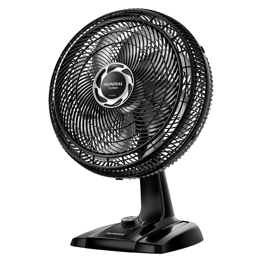 Ventilador de Mesa Mondial Turbo 40cm 3 Velocidades 140W NVT-40-8P-B